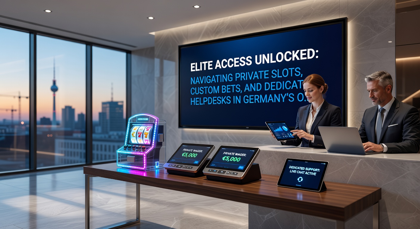 Darstellung eines dedizierten Helpdesks-Chats mit einem VIP-Support-Mitarbeiter, der personalisierte Wetten und Slot-Optionen erklärt, inklusive Grafiken zu deutschen Regulierungen